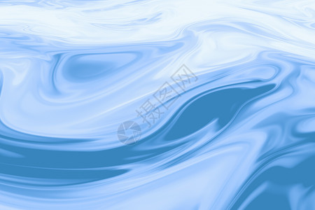 蓝色漩涡式图案蓝色平滑的卷曲背景 3D翻接渲染海浪漩涡丝绸柔软度波浪状坡度曲线创造力空白背景