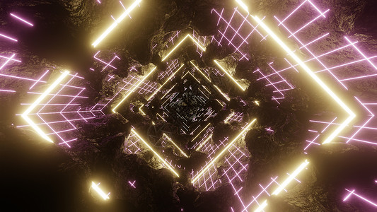 博雷克80s Astrac 网格灯光雷特罗浪潮三角形科学宇宙舞蹈游戏合成气件设计技术背景