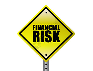 防范金融风险黄金融风险街牌概念 针对白后腹骨背景