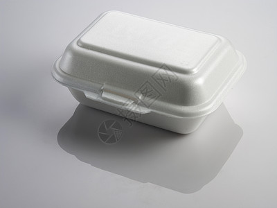 带走盒子泡沫塑料午餐箱食物午餐勺子叉子回收生物环境化学品垃圾生活背景