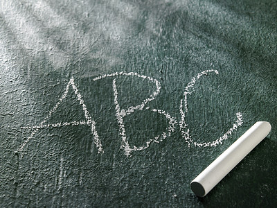 无标题班级黑板学生字母粉笔课堂白色黑色教育木板背景图片