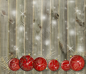 雪豆圣诞节背景     粗木板上的豆树的和枝子背景