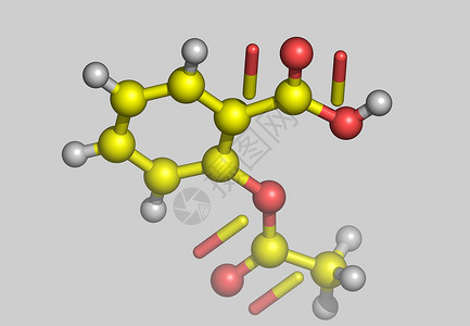 乙酰水杨酸含有原子的乙酰氨基硫酸分子模型力量血液药品棍子债券科学痛药计算机背景