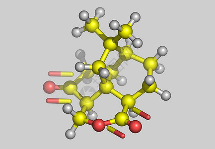 带有原子的四方分子模型力量棍子科学债券图像计算机背景图片