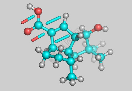 一元的素材带有原子的Pentalensure分子模型债券图像棍子力量科学计算机背景