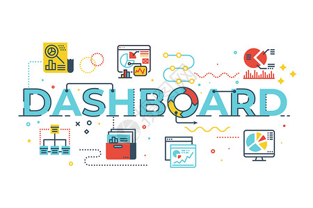 dashboardDashboard 字插图背景