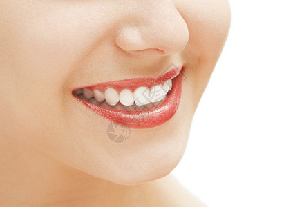 完美的微笑和健康的白色自然牙齿 快乐的笑容口红医疗手术外科牙医嘴唇牙科皮肤诊所美丽背景图片