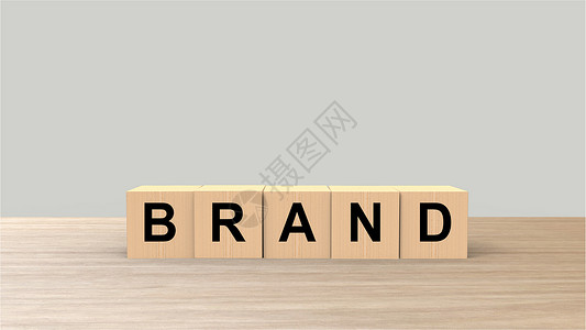 品牌建设单词盒子高清图片