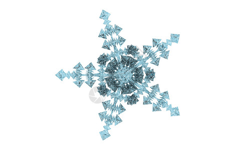 冬季的冰雪晶体冰晶雪花冻结星星水晶背景图片