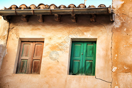 Spai 老房子的旧门面木头房子墙纸国家村庄建筑古董森林快门场地背景图片