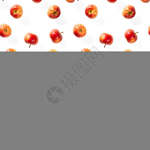 抽象苹果图案无缝模式与成熟的苹果 热带水果抽象背景 白色背景上的苹果无缝模式杂货店食物减肥营养宏观收藏红色纤维食品绿色背景