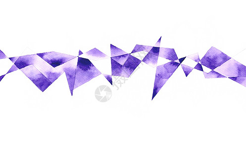 白色背景上的紫色多边形抽象边框 样式设计模板 水彩手绘插图网络海报线条技术穿越传单框架折纸水晶广告背景图片