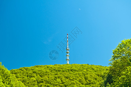 萨波塔无线电无线电信号塔海浪蓝色收音机车站微波电视电话数据技术顶峰背景