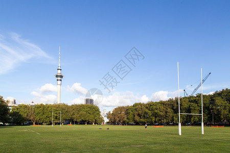 新西兰奥克兰的橄榄球场背景图片