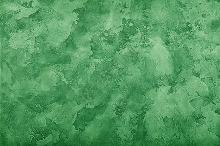 Grunge 绿色彩绘石膏墙背景创造力中风苦恼精加工噪音划痕背景图片