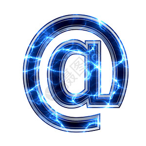 现代字体电动 3d 信号计算机插图字母邮件蓝色首都辉光力量风暴电子邮件背景