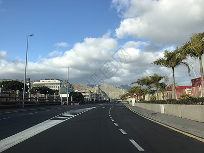 通往圣克鲁斯的道路背景图片