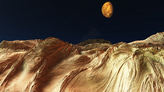 月球地表太空中的地表行星3d气氛宇宙太阳宇宙学天堂环境辉光科学插图背景