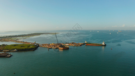 海港岛巴哈马菲律宾商业的高清图片