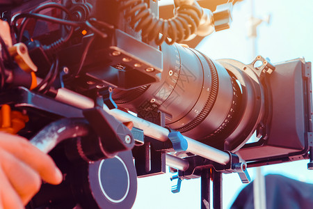 51主题行业背景电影业摄影摄像师镜片制造业技术工具摄影师电视工人视频背景
