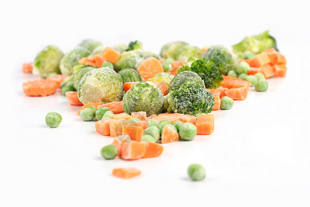 冷冻食品营养小吃宏观菜花烹饪食物蔬菜发芽扁豆营养品背景图片