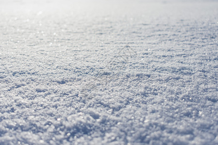 冻土多雪的表面在冬天的阳光下 表面覆盖着一层致密的雪背景