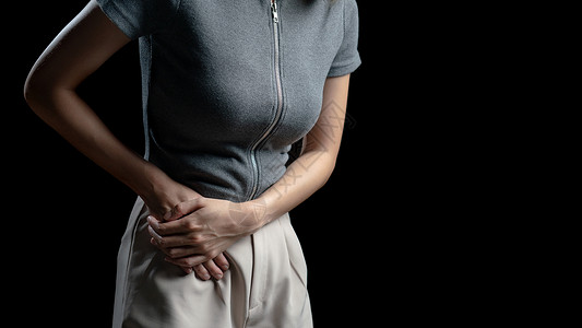肠道益生菌腹痛妇女 大肠子在女人身体上的照片 附录疼痛 保健概念以及阑尾炎肠子女孩卫生女性肠胃疾病癌症女士炎性背景