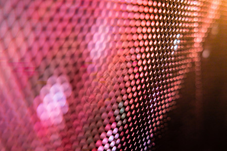 led素材网特写 LED 模糊屏幕  LED 软焦点背景 抽象背景设计的理想选择桌子圆形控制板展示紫色贴片坡度圆圈视频技术背景