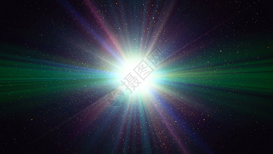 激光vj素材背景背景 带有漂亮的抽象亮度 3D 翻譯阳光魔法3d星星精神活力光纤炫光渲染射线背景