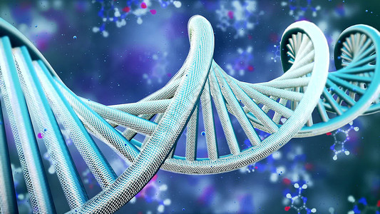 dna病毒DNA链模型  3D渲染结构药品克隆生活螺旋生物公式分子基因组代码背景