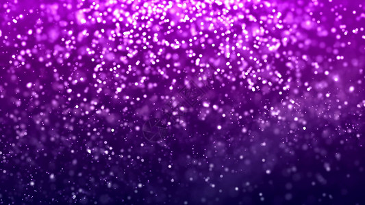 紫色闪耀光效背景与漂亮的紫色灰尘 3D 渲染背景