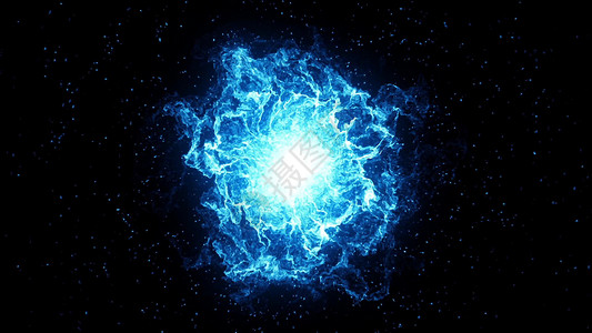 大爆炸理论空间大爆炸  3D渲染力量宗教理论阳光活力3d上帝生活蓝色宇宙背景