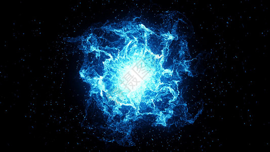 大爆炸理论空间大爆炸  3D渲染上帝宗教勘探蓝色力量太阳辉光宇宙科学天文学背景