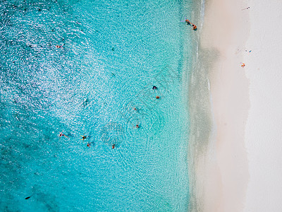 荷属安的列斯Curacao加勒比岛的卡萨布海滩海滩日落假期天空蓝色热带海景放松旅行天堂背景