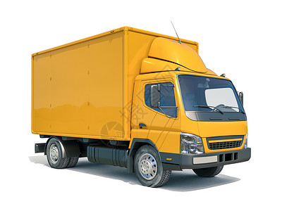 快溜鸭运送卡车图标交货邮政车辆送货员服务运费物流货物运输快递背景