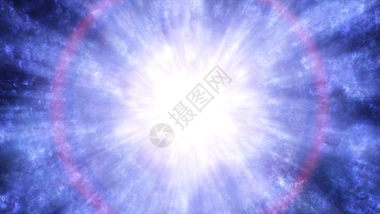 紫色爆炸圆球太空大爆炸宇宙的诞生星系辉光宗教紫色飞行星云插图光环生活粒子背景