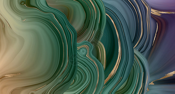 在绿色的抽象玛瑙幻想背景高清图片
