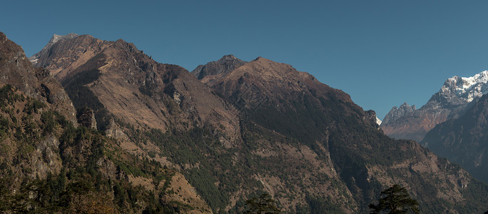 安纳布尔纳峰安纳布尔纳环线徒步旅行户外的高清图片