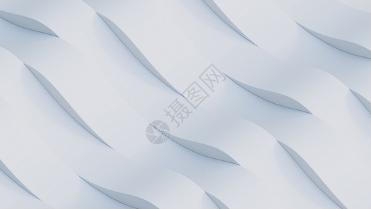 波浪几何图案波浪中的白色条纹  3D插画流动动画片3d波纹建筑学波浪状技术插图音乐乐队背景