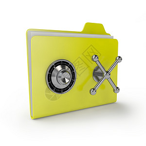 安全文件夹文档密码机密商业黄色办公室互联网挂锁网络技术背景图片