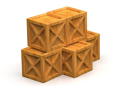 堆叠清酒盒堆叠密封货物木箱包装纸箱橡木后勤出口商业案件贮存邮资送货立方体3d背景