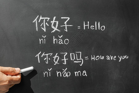 找人手写字体在课堂上学习中文字母pinyin写作旗帜教育老师教室刻字翻译拼音班级字体背景