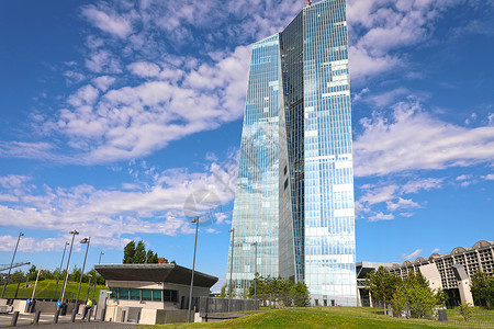 玻璃宫德国法兰克福2019 年 6 月 1 日 位于德国法兰克福的欧洲中央银行所在地金融商业经济办公室银行业天空银行座位摩天大楼投资背景