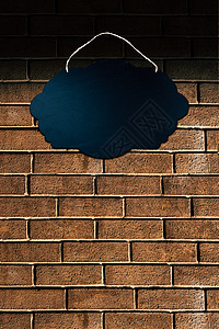 砖向量砖背景上的黑色空标志板招牌办公室营销菜单展示推广软木海报框架木板背景