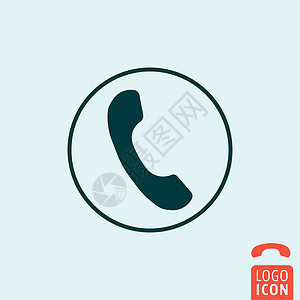 拨号填色图标电话图标隔离管道界面按钮服务热线商业听筒标识网站技术背景