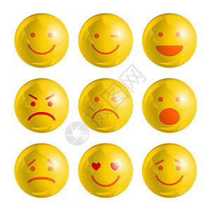 伤心图标Emoji 表情集背景