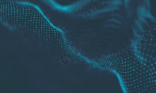数据网格抽象音乐背景 大数据粒子流可视化 科学信息图表未来派插图 声波 声音可视化海浪电脑多边形网格创造力毛刺创新圆圈技术流动背景