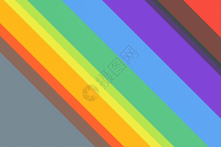 彩虹垃圾条纹有色实际的高清图片