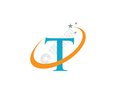T 字母徽标技术金融箭头竞争广告互联网概念公司标识中心背景图片