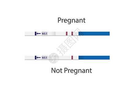 早孕试纸 消极和积极的选择 为孕妇设置 它制作图案矢量测试水平插图药品幸福女士婴儿母性女性医疗背景图片
